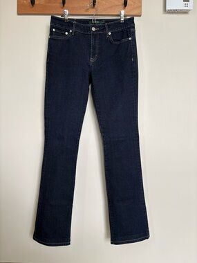 Lauren Ralph Lauren Straight Leg Jeans, Women’s Size 6 Dark Wash Stretch Denim